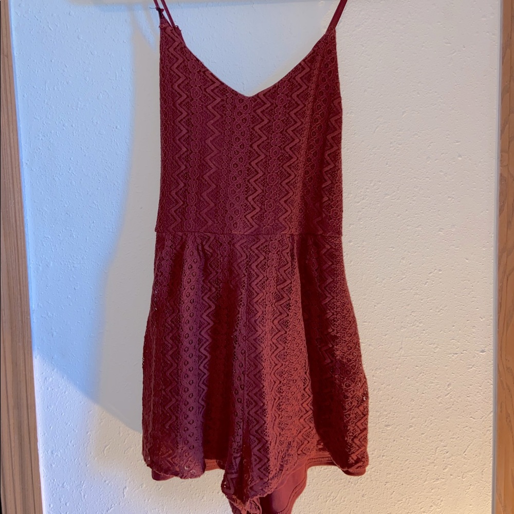 Burnt orange romper